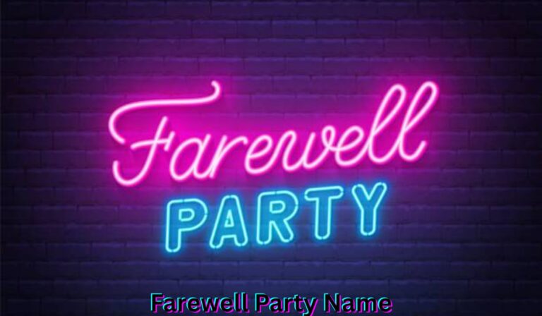 farewell-party-name
